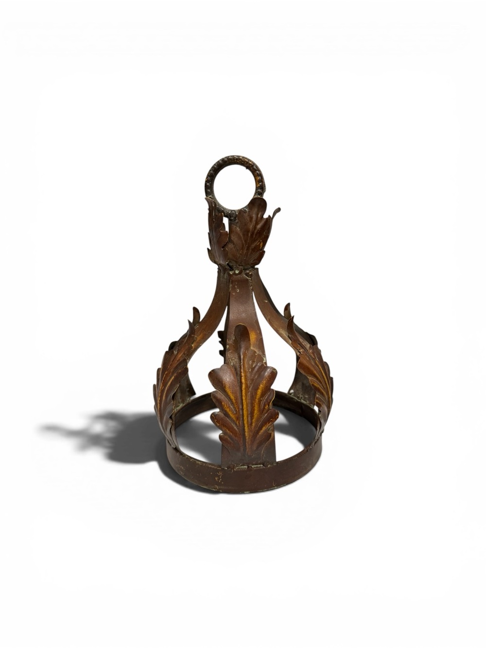 Ornate Copper Metal Decorative Crown Accent - Picture 16 of 16